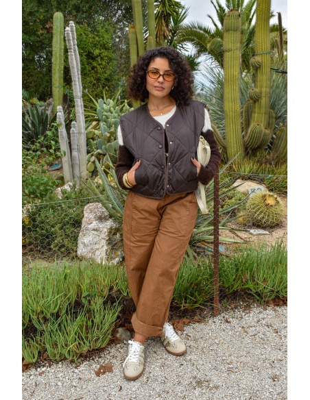Veste Matelassée Chocolat ADRIANA