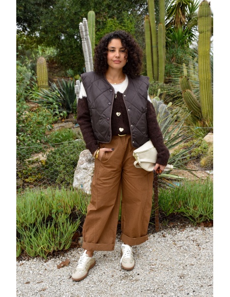 Veste Matelassée Chocolat ADRIANA