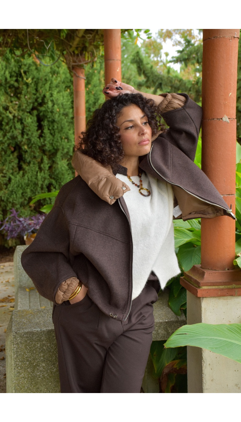 rosaway copperose CAPUCH MARRON VESTES FEMME