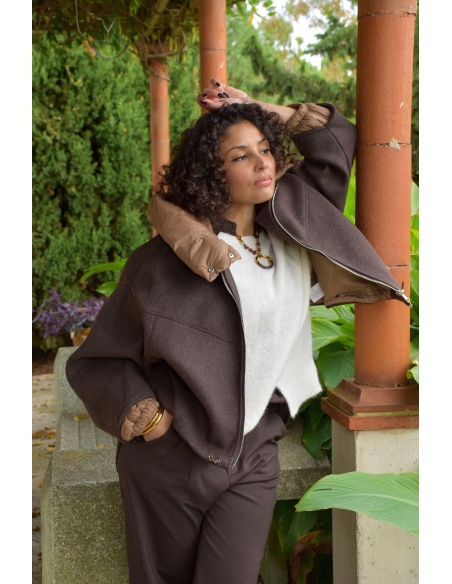 rosaway copperose CAPUCH MARRON VESTES FEMME