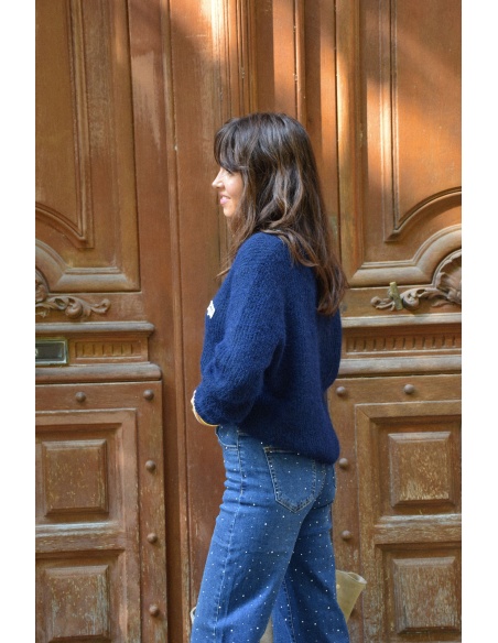 Gilet Cœur Marine BRUNELLA