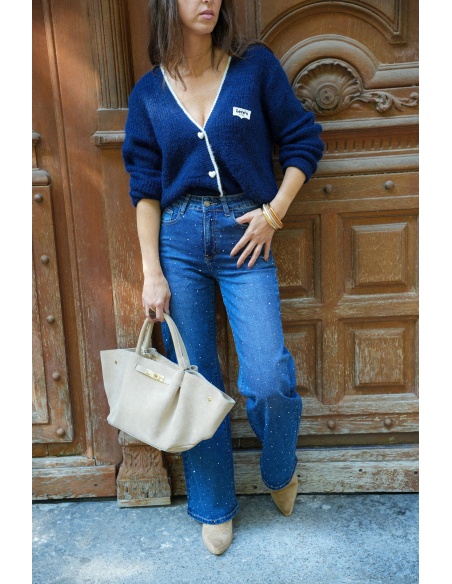 Gilet Cœur Marine BRUNELLA