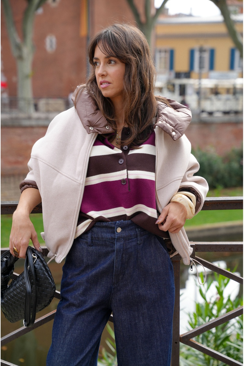 Veste Capuche Beige MATTIA