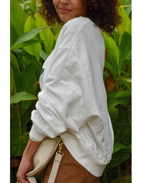 Pull Etoile Ecru Banditas ANTIGUA