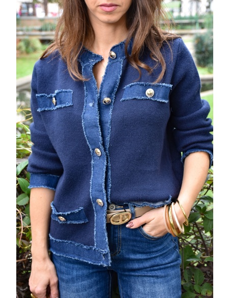 Gilet Denim Marine CLELIA