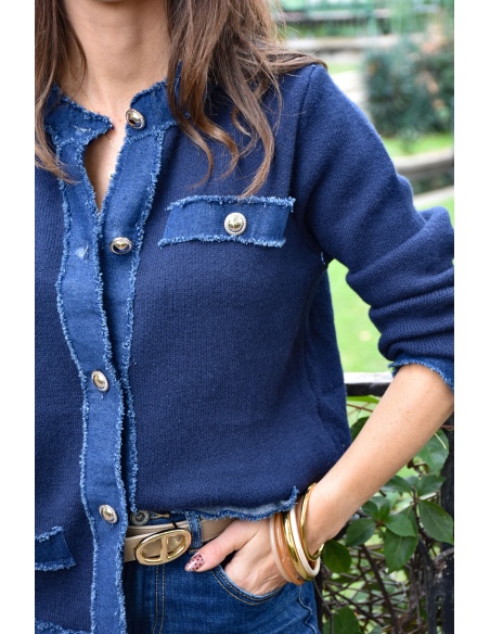 Gilet Denim Marine CLELIA