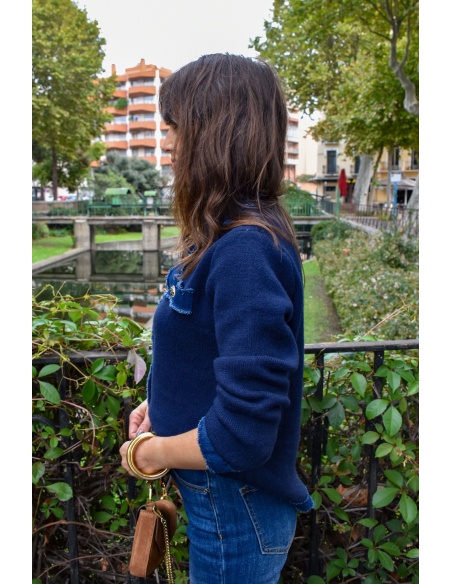 Gilet Denim Marine CLELIA