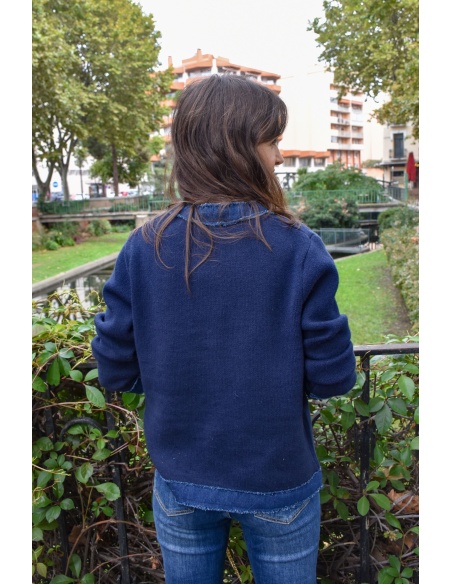 Gilet Denim Marine CLELIA