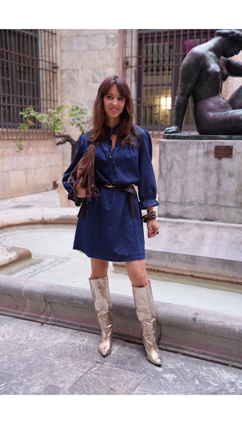 SASU HELI FONCER JEANS BLOUSE