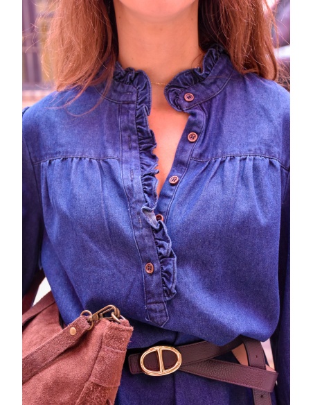SASU HELI FONCER JEANS BLOUSE