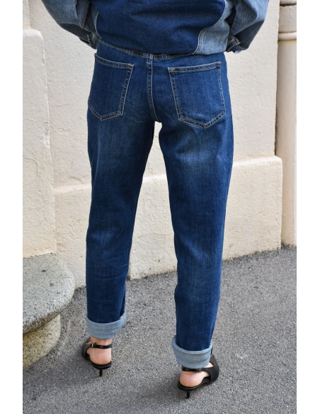FASHION TENDANCE BRUT BLEU JEANS FEMME