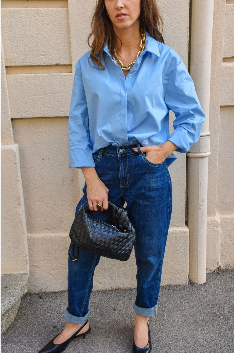 FASHION TENDANCE BRUT BLEU JEANS FEMME 2