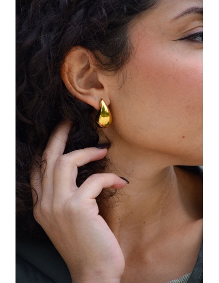 pretty baby GOUTE DORE BOUCLES D'OREILLES