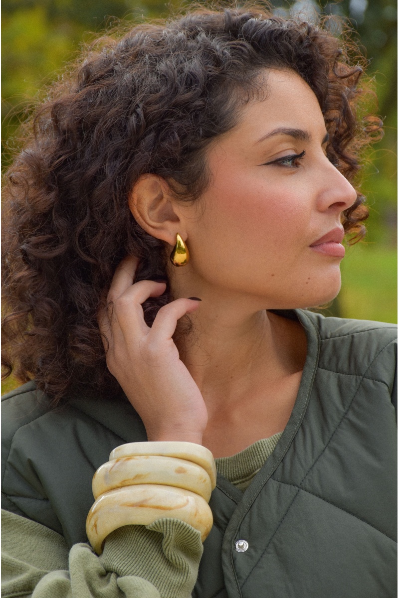 pretty baby GOUTE DORE BOUCLES D'OREILLES 2