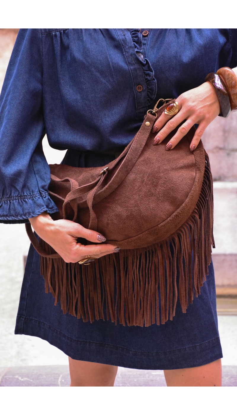 Sac Franges Marron ALICE
