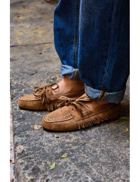 Mocassins Franges Camel SOPHIE