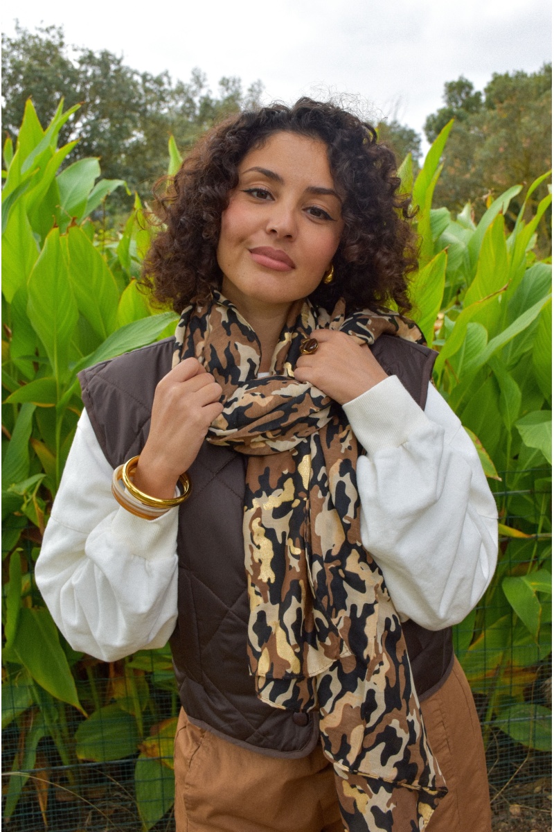 Foulard Camouflage Beige JULIETTA 2