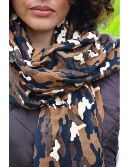 Foulard Camouflage Camel JULIETTA