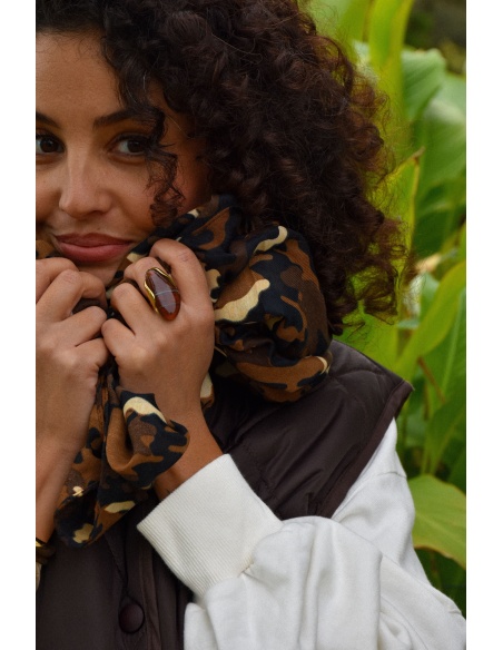 Foulard Camouflage Camel JULIETTA