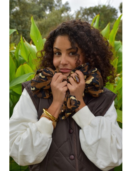 Foulard Camouflage Camel JULIETTA