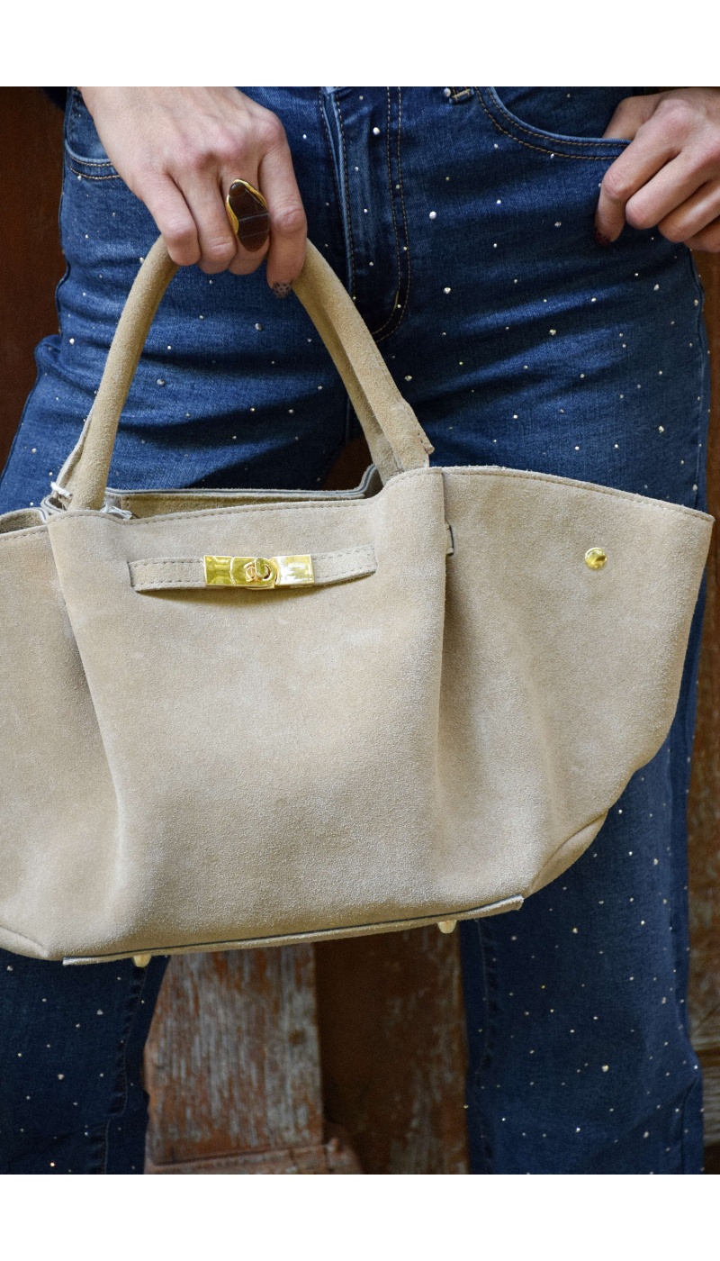 evelyn ashley DAIM BEIGE SAC FEMME