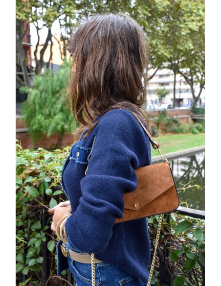 FLORA AND GEAN IMPORT DAIM COGNAC POCHETTE