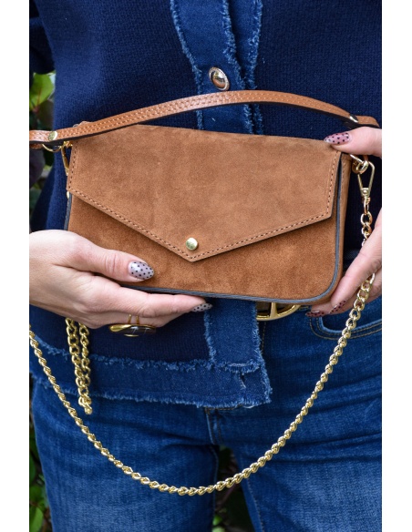 FLORA AND GEAN IMPORT DAIM COGNAC POCHETTE