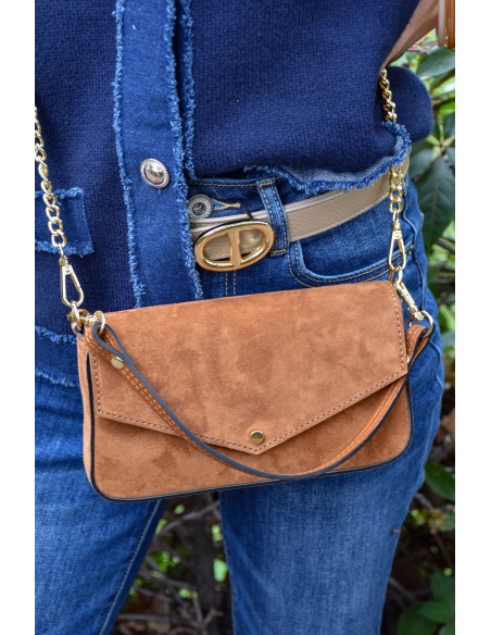 FLORA AND GEAN IMPORT DAIM COGNAC POCHETTE