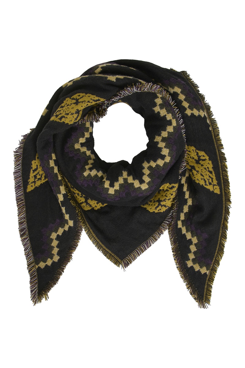 Echarpe Imprimé Noire VIFROTILA