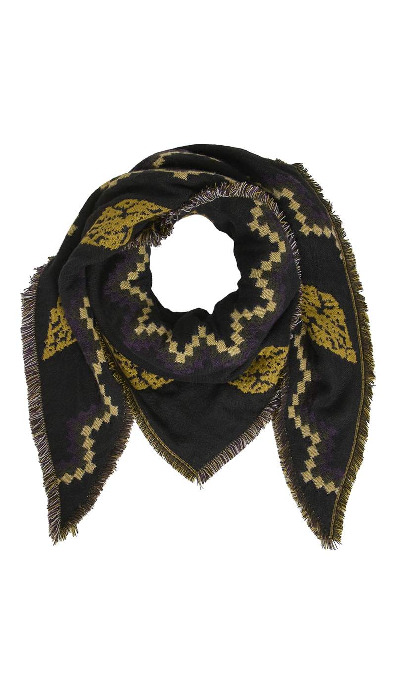 Echarpe Imprimé Noire VIFROTILA Echarpe Imprimé Noire VIFROTILA