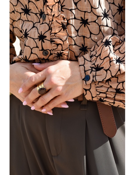 pretty baby OVALE MARRON BAGUES