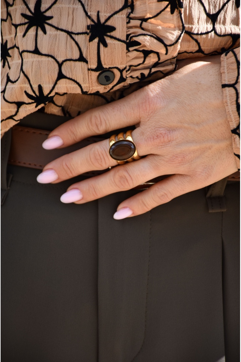 Bague Pierre Marron AIMIE 2