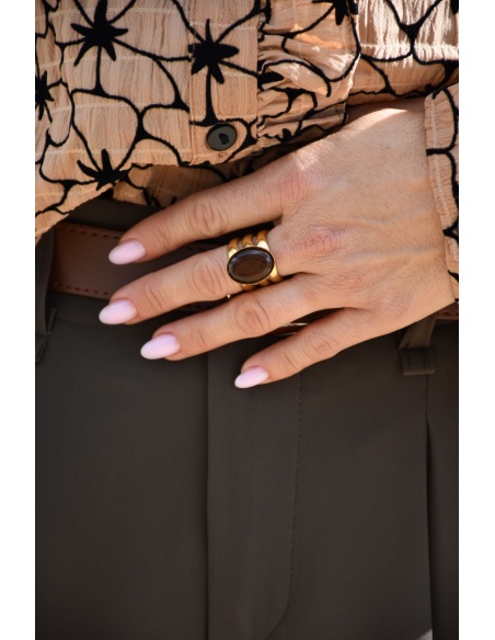 Bague Pierre Marron AIMIE