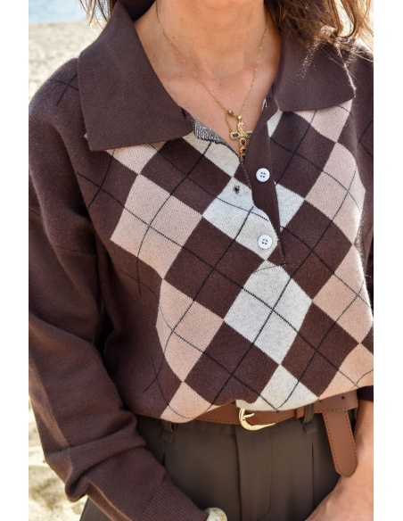 senes CARREA MARRON PULL FEMME