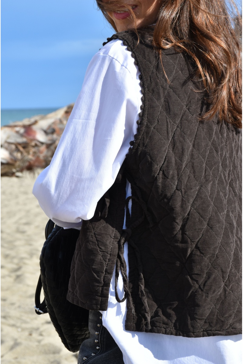 Haut Velours Chocolat VANINA 2