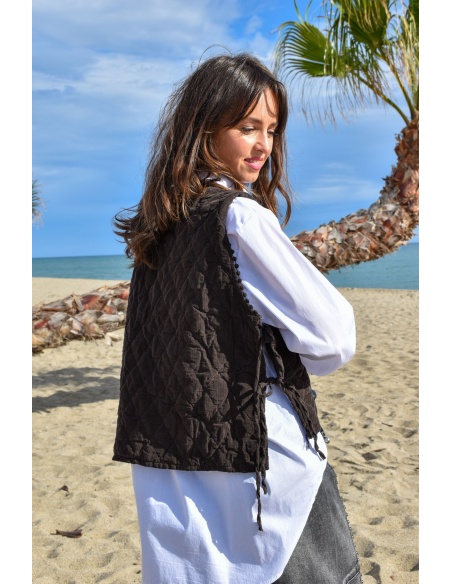 Haut Velours Chocolat VANINA