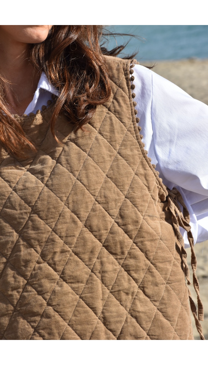 Haut Velours Beige VANINA