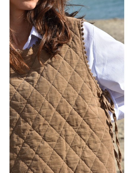 Haut Velours Beige VANINA