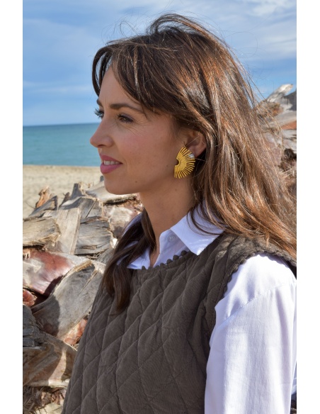 pretty baby SOLEIL DORE BOUCLES D'OREILLES