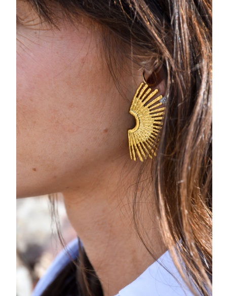 pretty baby SOLEIL DORE BOUCLES D'OREILLES