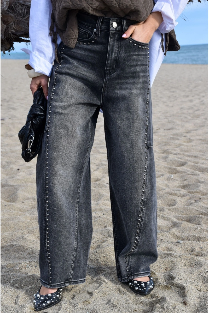 unicorn CLOUR GRIS JEANS FEMME