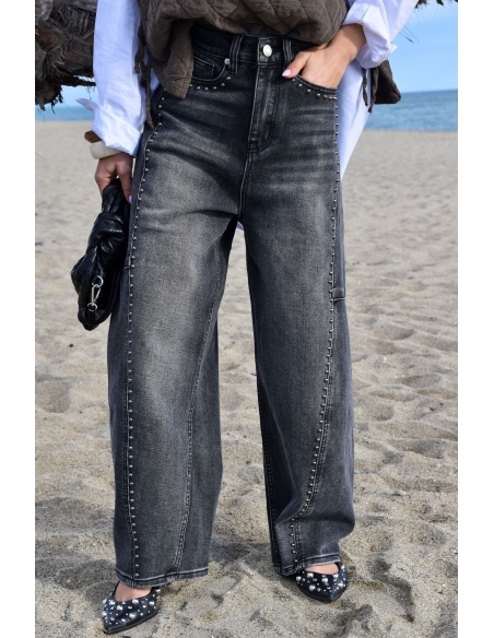 unicorn CLOUR GRIS JEANS FEMME