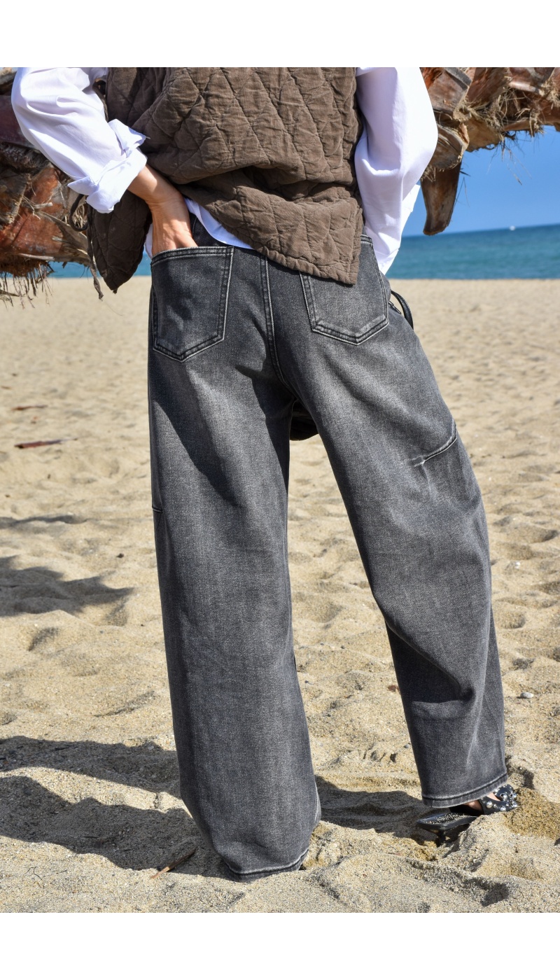 unicorn CLOUR GRIS JEANS FEMME