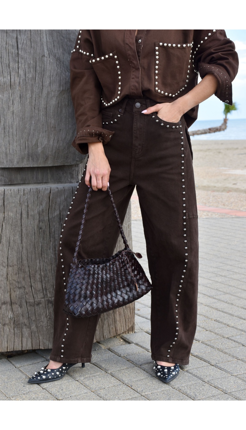 Jean Clouté Marron ALESSIA