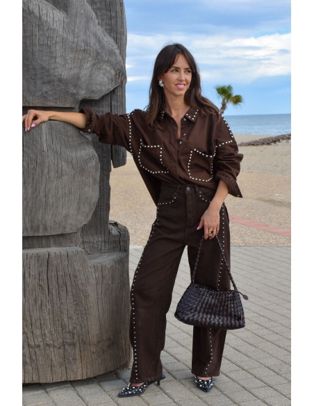 Jean Clouté Marron ALESSIA