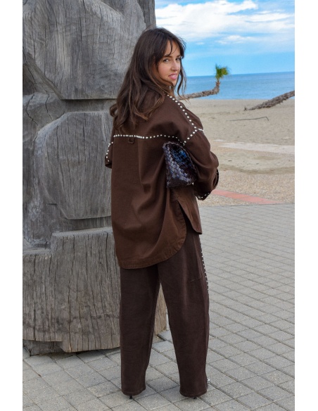 Jean Clouté Marron ALESSIA