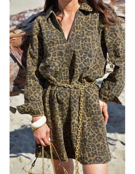 PRESSPLAY JEAN LEOPAR ROBES FEMME