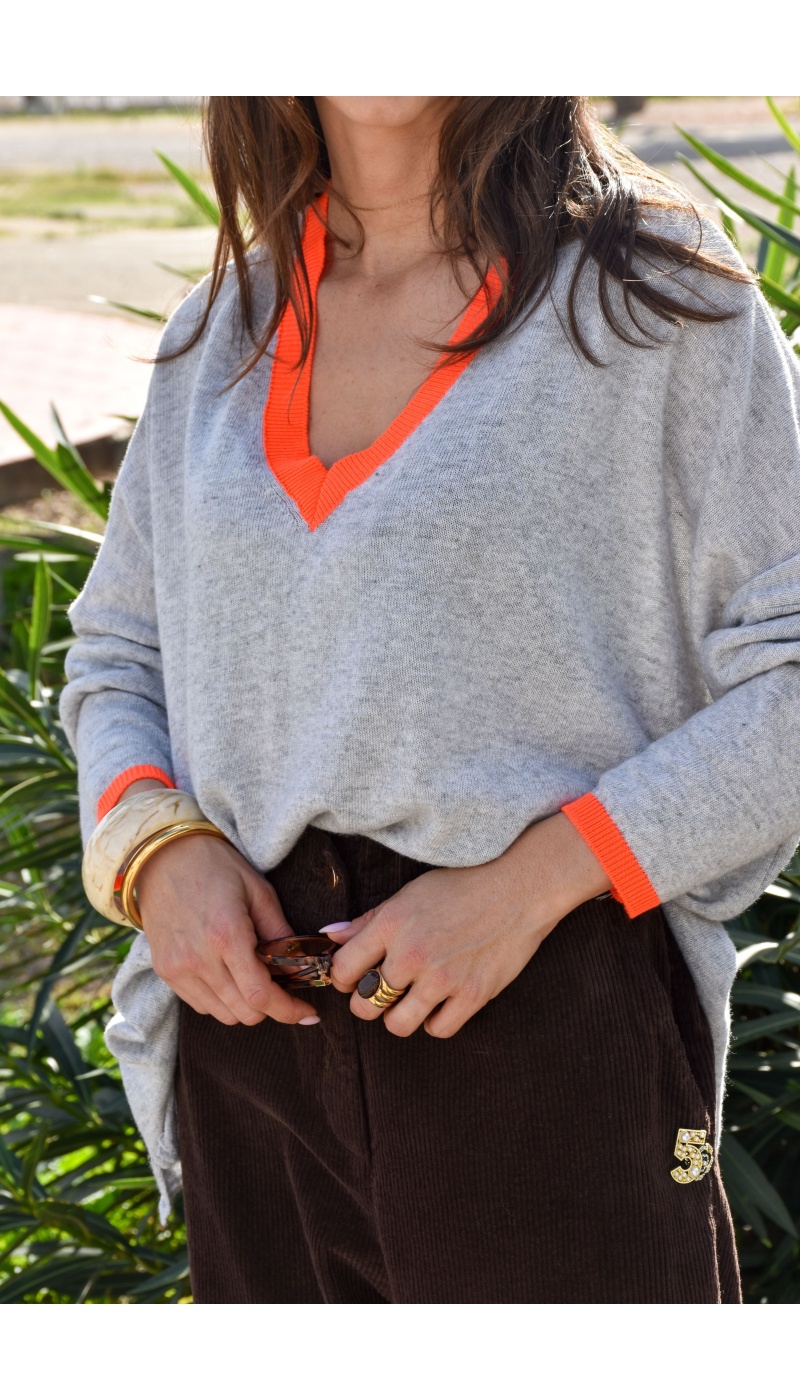 Pull Gris Banditas GANU Pull Gris Banditas GANU