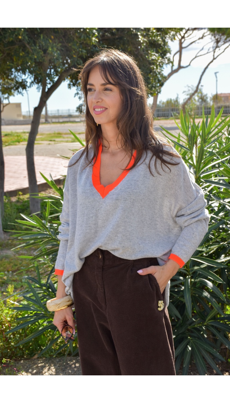 Pull Gris Banditas GANU Pull Gris Banditas GANU