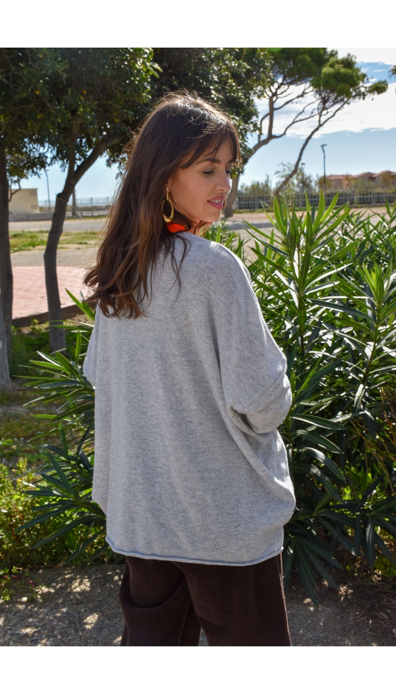 Pull Gris Banditas GANU Pull Gris Banditas GANU